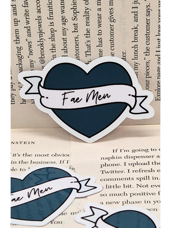 Fae Men Heart Sticker