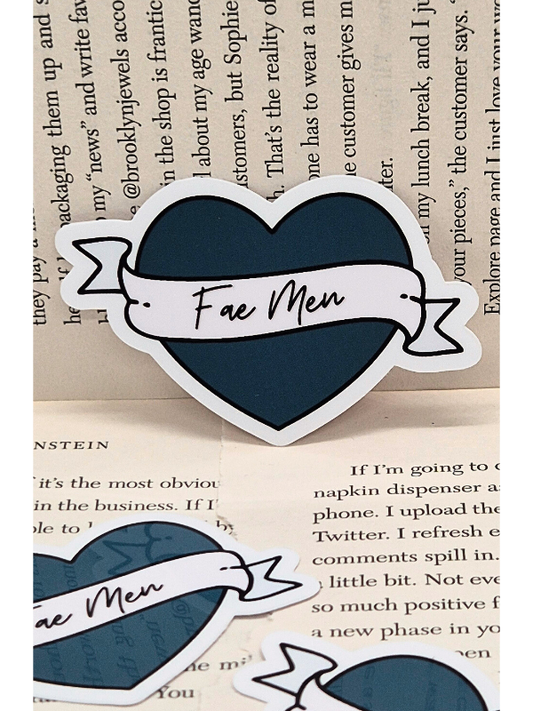 Fae Men Heart Sticker