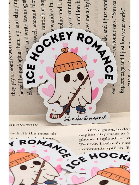 Ice Hockey Ghost Sticker