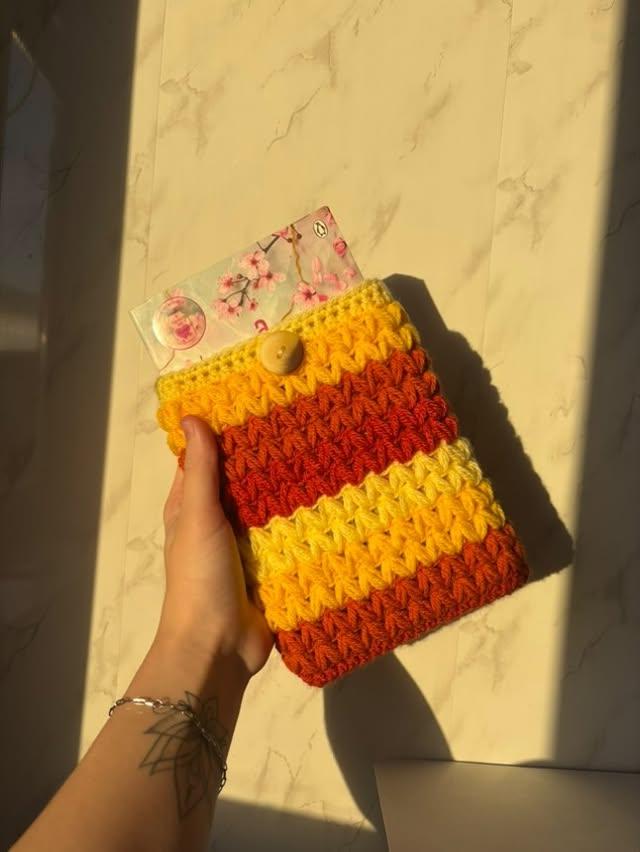 Handmade Crochet Protective Book Sleeve